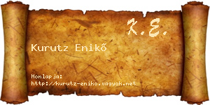 Kurutz Enikő névjegykártya
